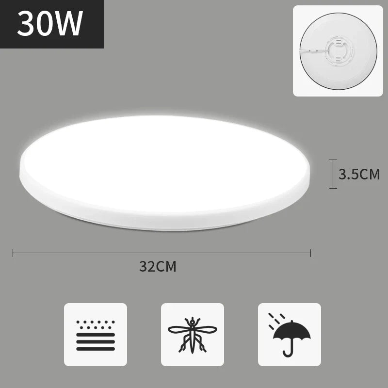 Rovenature Flat LED Ceiling Light for Bathroom