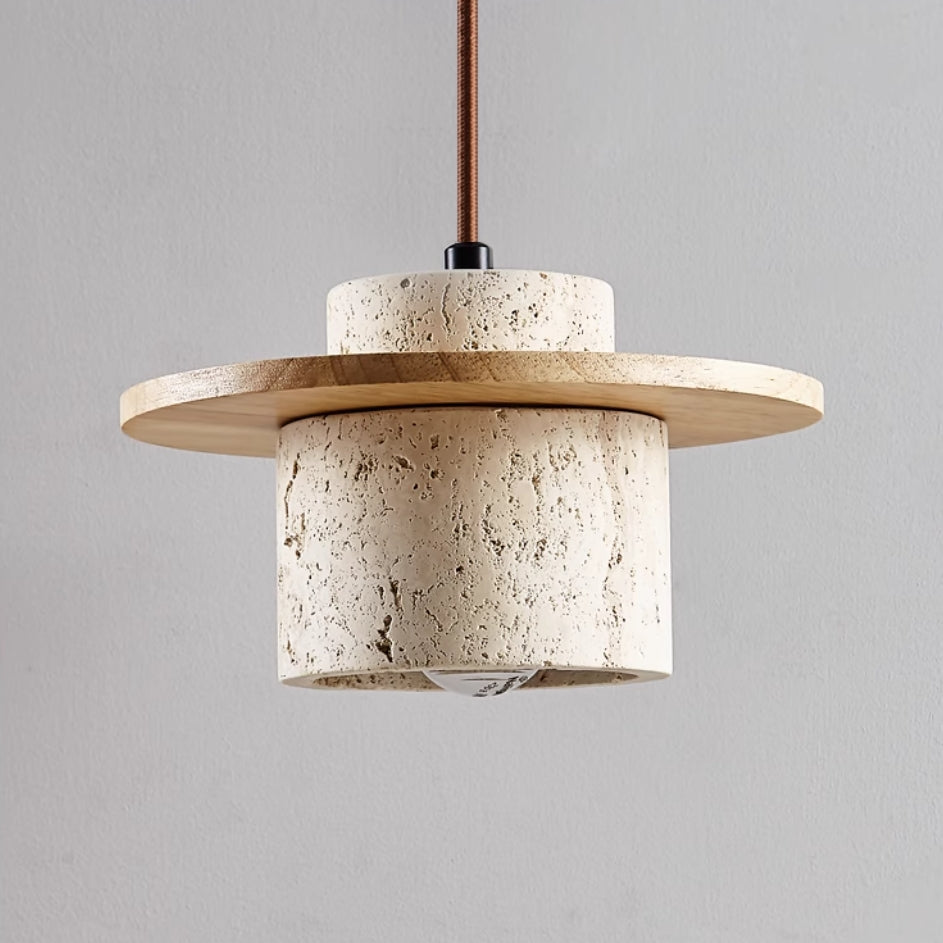 Rovenature Cave Stone Travertine Pendant Light