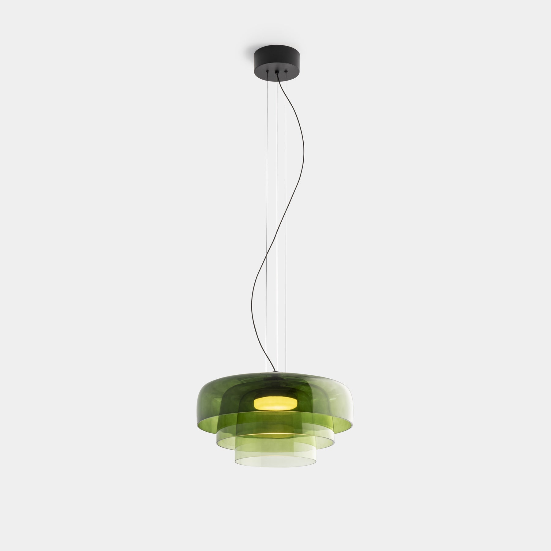 Rovenature Glass Pendant Light - Unique Metal & Glass Design for Dining Room or Kitchen