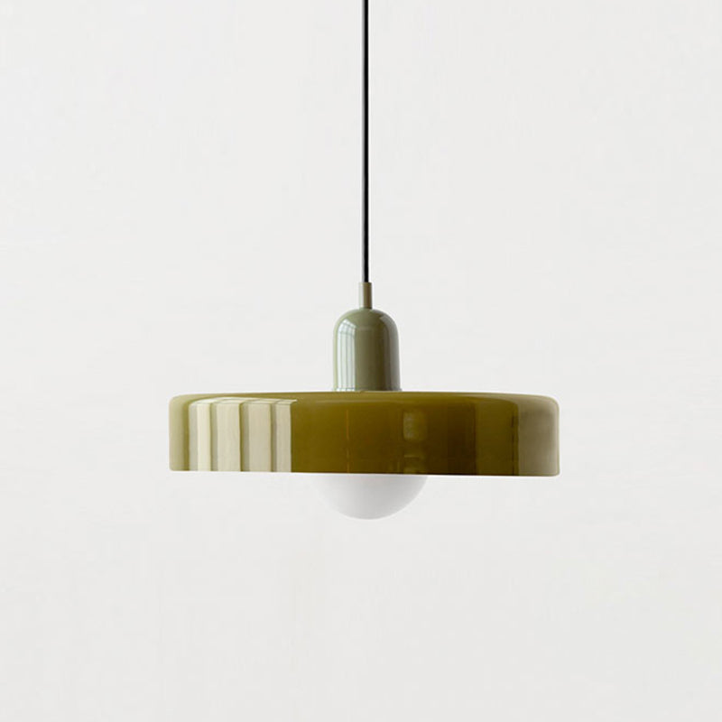 Rovenature Colored Glass Bauhaus Pendant Light