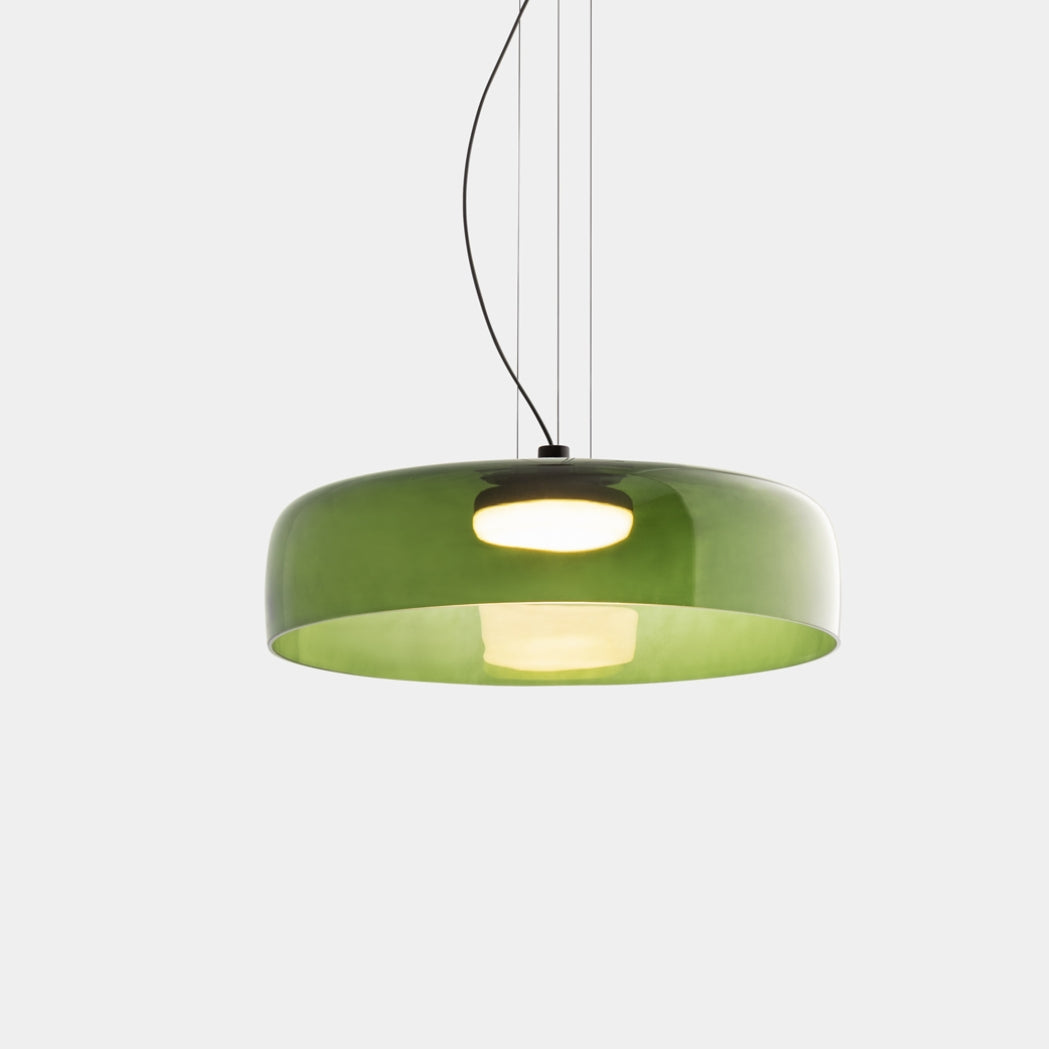 Rovenature Glass Pendant Light - Unique Metal & Glass Design for Dining Room or Kitchen