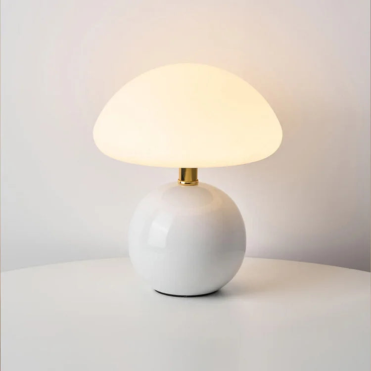 Rovenature Cream Mushroom Table Lamp