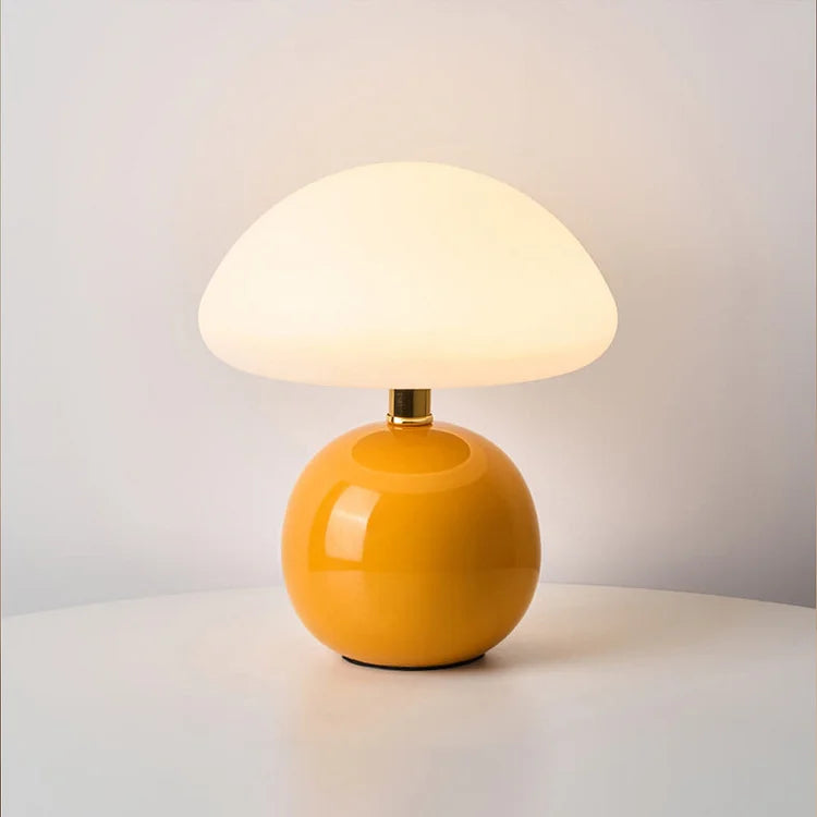 Rovenature Cream Mushroom Table Lamp