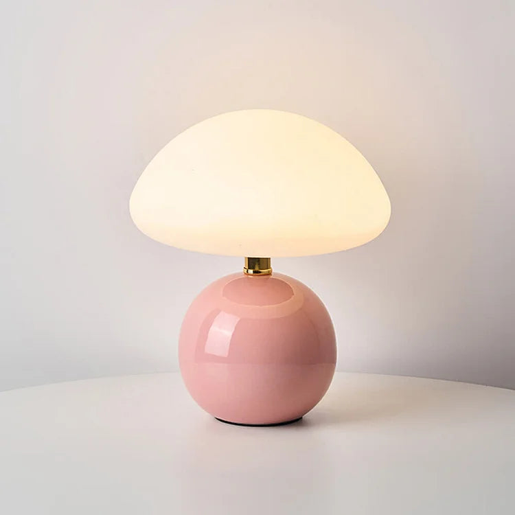 Rovenature Cream Mushroom Table Lamp