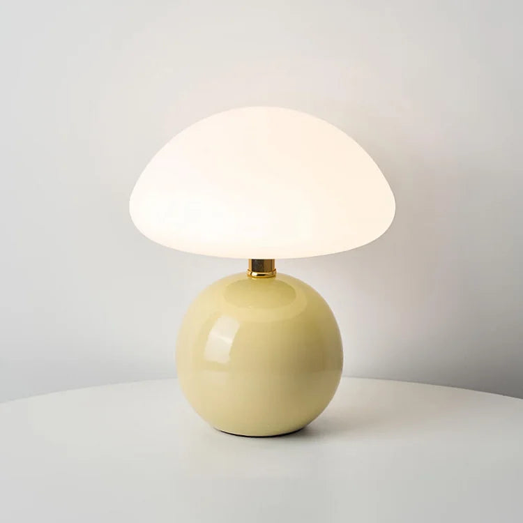 Rovenature Cream Mushroom Table Lamp