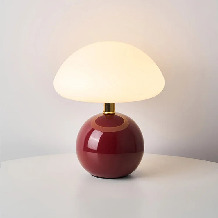 Rovenature Cream Mushroom Table Lamp