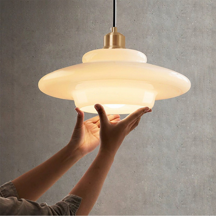 Rovenature Milk White Glass Pendant Light