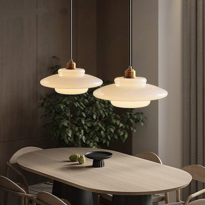 Rovenature Milk White Glass Pendant Light