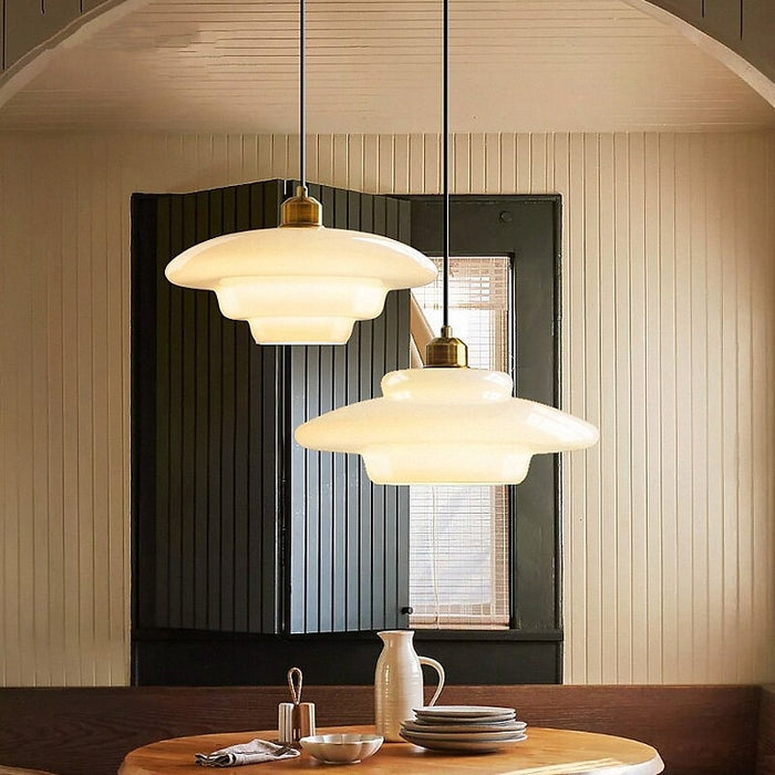 Rovenature Milk White Glass Pendant Light