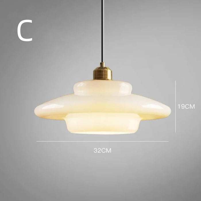 Rovenature Milk White Glass Pendant Light