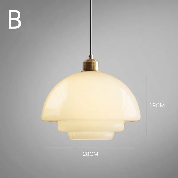 Rovenature Milk White Glass Pendant Light