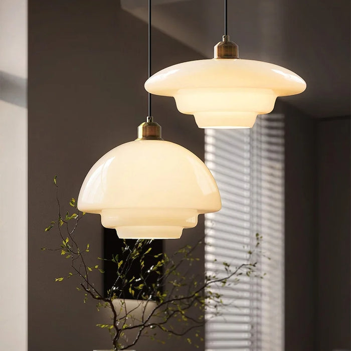 Rovenature Milk White Glass Pendant Light