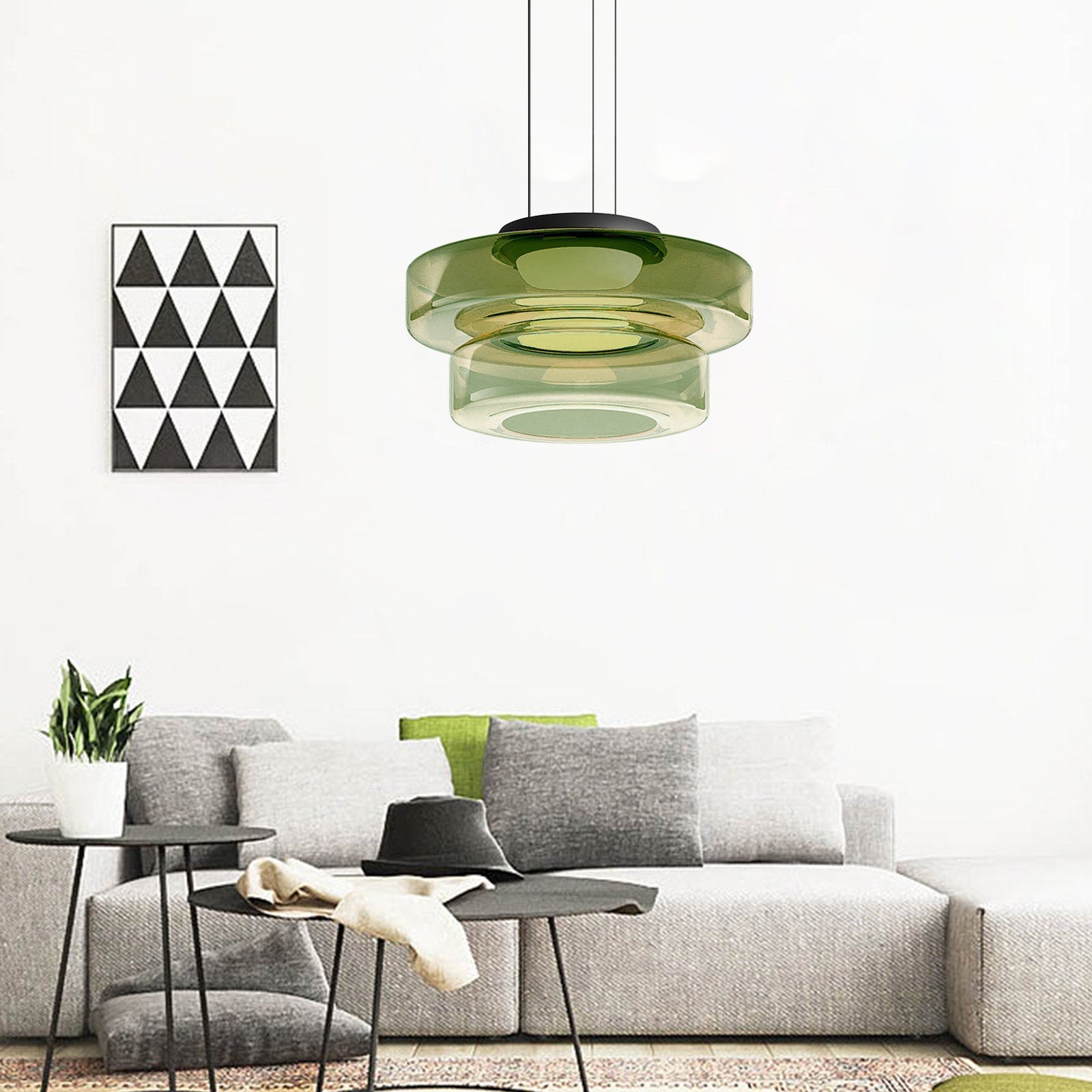 Rovenature Style Glass Pendant Lights