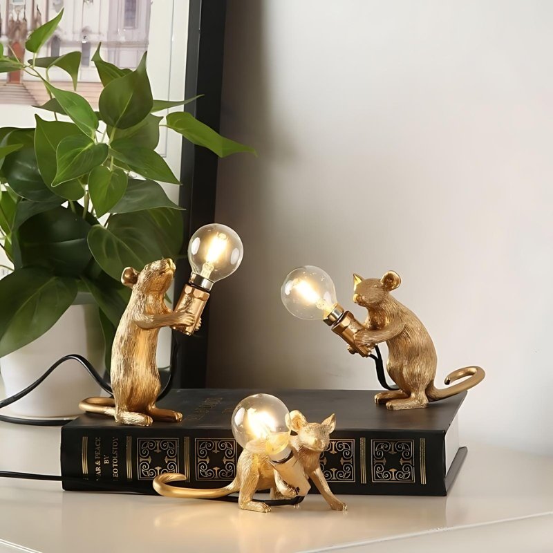 Rovenature Cute Mouse Table Lamp