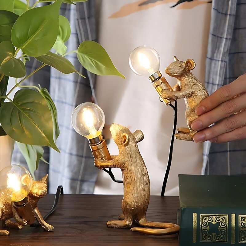 Rovenature Cute Mouse Table Lamp