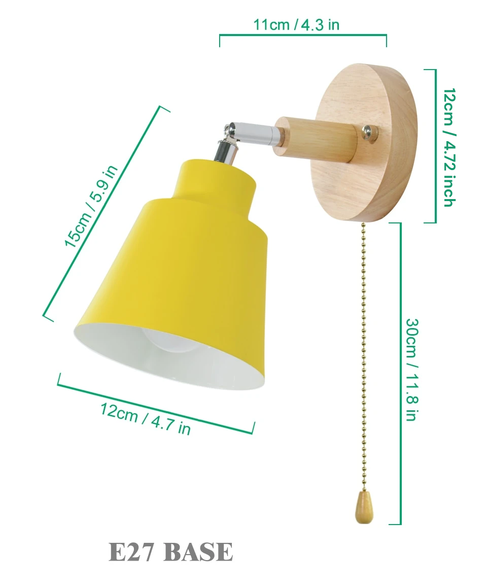 Rovenature Rotatable Wall Lamp with Pull Chain Switch – Flexible and Stylish