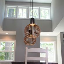 Handcrafted Wood Pendant Light